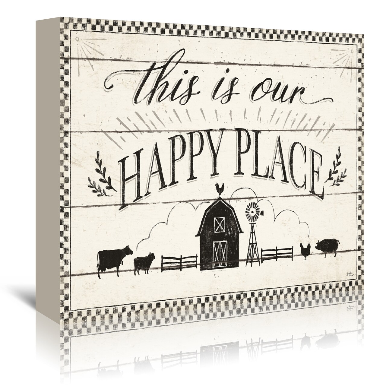 Country Thoughts I by Wild Apple  Gallery Wrapped Canvas - Americanflat